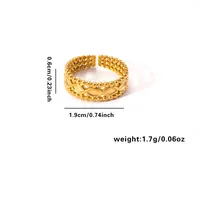 Vacation Simple Style Solid Color Titanium Steel Plating Women's Rings sku image 15