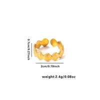 Vacation Simple Style Solid Color Titanium Steel Plating Women's Rings sku image 16