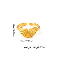 Vacation Simple Style Solid Color Titanium Steel Plating Women's Rings sku image 17