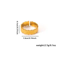 Vacation Simple Style Solid Color Titanium Steel Plating Women's Rings sku image 18