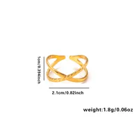 Vacation Simple Style Solid Color Titanium Steel Plating Women's Rings sku image 19