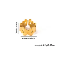 Vacation Simple Style Solid Color Titanium Steel Plating Women's Rings sku image 21