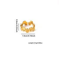 Vacation Simple Style Solid Color Titanium Steel Plating Women's Rings sku image 22