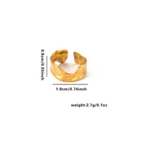 Vacation Simple Style Solid Color Titanium Steel Plating Women's Rings sku image 23