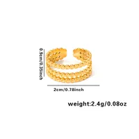 Vacation Simple Style Solid Color Titanium Steel Plating Women's Rings sku image 30