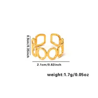 Vacation Simple Style Solid Color Titanium Steel Plating Women's Rings sku image 31