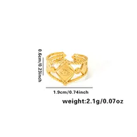 Vacation Simple Style Solid Color Titanium Steel Plating Women's Rings sku image 36