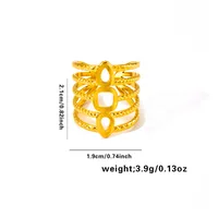 Vacation Simple Style Solid Color Titanium Steel Plating Women's Rings sku image 39