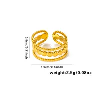 Vacation Simple Style Solid Color Titanium Steel Plating Women's Rings sku image 41
