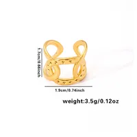 Vacation Simple Style Solid Color Titanium Steel Plating Women's Rings sku image 42