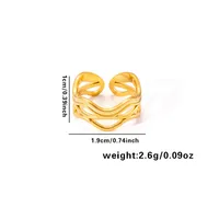 Vacation Simple Style Solid Color Titanium Steel Plating Women's Rings sku image 45