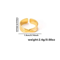 Vacation Simple Style Solid Color Titanium Steel Plating Women's Rings sku image 46