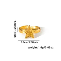 Vacation Simple Style Solid Color Titanium Steel Plating Women's Rings sku image 49