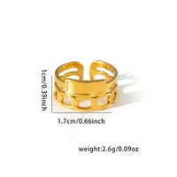 Vacation Simple Style Solid Color Titanium Steel Plating Women's Rings sku image 50