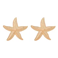 1 Pair Vacation Simple Style Flower Plating Alloy Ear Studs main image 5