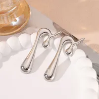 1 Pair Vacation Simple Style Flower Plating Alloy Ear Studs sku image 9
