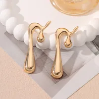 1 Pair Vacation Simple Style Flower Plating Alloy Ear Studs sku image 10