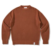 Heavy 800G Winter Sweater Men's Thickened Sweater Korean Style Trendy Loose Solid Color Casual Bottoming Couple Coat main image 2