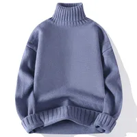 2023 Autumn And Winter Men's Casual Turtleneck Sweater Men's Fashion Korean Slim Fit Thickened Youth Thermal Head Cover Sweater Men main image 4