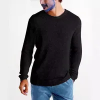 New Arrival Fall Winter Men Round Neck Knitted Loose Sweater Bottoming Shirt Round Neck Pullover Solid Color Plus Size main image 4