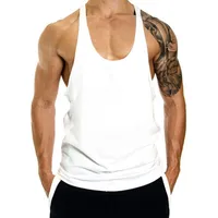 Men's Sports Vest Muscle Training Trend Sleeveless T-shirt European And American Cotton I-Shaped Fitness Vest Custom Logo main image 1