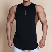 Spring Summer Workout Vest Men's Loose Elastic Waistcoat Sleeveless Shirt Brother Cotton Running Wait Lifting Training Wear Thin main image 4