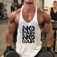 Fitness I-Shaped Foreign Trade Amazon Sleeveless Sports Training Bodybuilding Vest One Piece Dropshipping main image 3