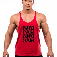 Fitness I-Shaped Foreign Trade Amazon Sleeveless Sports Training Bodybuilding Vest One Piece Dropshipping main image 4