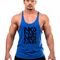 Fitness I-Shaped Foreign Trade Amazon Sleeveless Sports Training Bodybuilding Vest One Piece Dropshipping main image 5