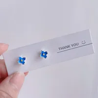1 Pair Cute Lady Sweet Moon Flower Bow Knot Plating Alloy Opal Zircon Silver Plated Drop Earrings Ear Studs sku image 3