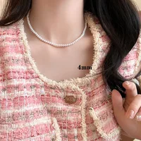 Elegant Bow Knot Imitation Pearl Alloy Plating Women's Necklace sku image 3