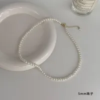 Elegant Bow Knot Imitation Pearl Alloy Plating Women's Necklace sku image 4