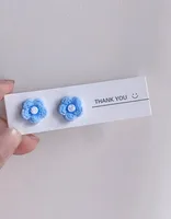 1 Pair Cute Lady Sweet Moon Flower Bow Knot Plating Alloy Opal Zircon Silver Plated Drop Earrings Ear Studs sku image 2