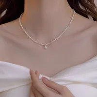 Elegant Bow Knot Imitation Pearl Alloy Plating Women's Necklace sku image 13