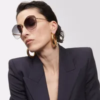 Streetwear Geometric Pc Square Full Frame Glasses main image 2