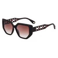 Vacation Simple Style Solid Color Pc Cat Eye Full Frame Glasses main image 5