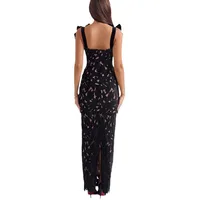Women's Sheath Dress Casual Elegant Simple Style Strap Bowknot Sleeveless Bow Knot Maxi Long Dress Holiday Banquet Daily main image 4