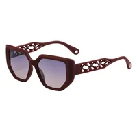 Vacation Simple Style Solid Color Pc Cat Eye Full Frame Glasses sku image 3