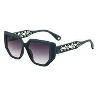 Vacation Simple Style Solid Color Pc Cat Eye Full Frame Glasses sku image 4
