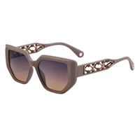 Vacation Simple Style Solid Color Pc Cat Eye Full Frame Glasses sku image 6