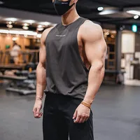 Summer New Fitness Sports Quick-Dry Vest Men's Loose Elastic Wide Shoulder Crew Neck Casual Sports Vest main image 1