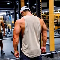 Summer New Fitness Sports Quick-Dry Vest Men's Loose Elastic Wide Shoulder Crew Neck Casual Sports Vest main image 3