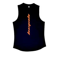Summer Sleeveless Vest Men's Muscle Fashion Brand Gym Running Training Waistcoat Loose Exercise T-shirt Quick-Drying Top main image 4