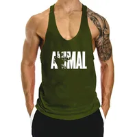 Crew Neck Casual Running Training European And American I-Shaped Sports Vest Custom Logo Loose Sleeveless Men's Fitness Undershirt main image 1