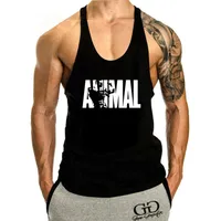 Crew Neck Casual Running Training European And American I-Shaped Sports Vest Custom Logo Loose Sleeveless Men's Fitness Undershirt main image 4