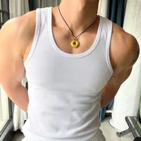 Men's Vest Thickened Thick Thread Vest 2*2 Men's American Sports Vest Hip Hop Slim Fit Sweat-Absorbing Bottoming Shirt main image 1