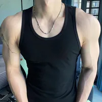 Men's Vest Thickened Thick Thread Vest 2*2 Men's American Sports Vest Hip Hop Slim Fit Sweat-Absorbing Bottoming Shirt main image 5