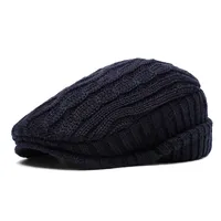 Men's Vacation Simple Style Solid Color Flat Eaves Beret Hat sku image 1