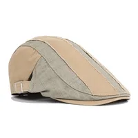 Women's Retro Sports Color Block Embroidery Flat Eaves Beret Hat main image 5