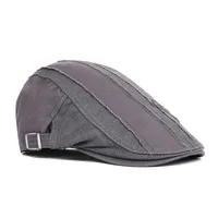 Women's Retro Sports Color Block Embroidery Flat Eaves Beret Hat main image 2